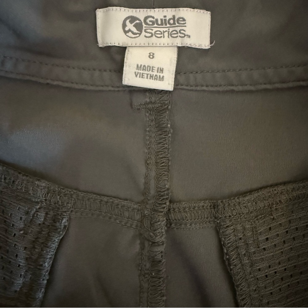 Guide Series Nylon Chino Shorts Gray Womens Size 8 Walking Hiking Trail Outdoors - Picture 9 of 11